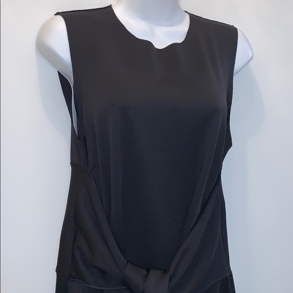 MAYA NEGRI Black Dress With Tie At Waist - Picture 2 of 11